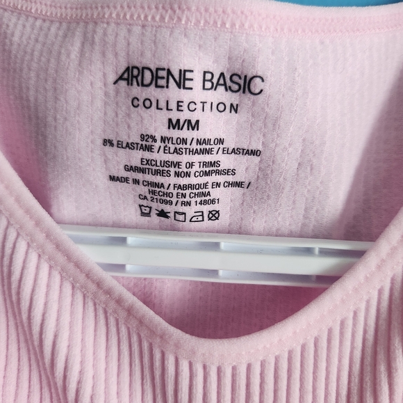 NWT Ardene Light Pink High Neck Crop Tank Top - Picture 6 of 8